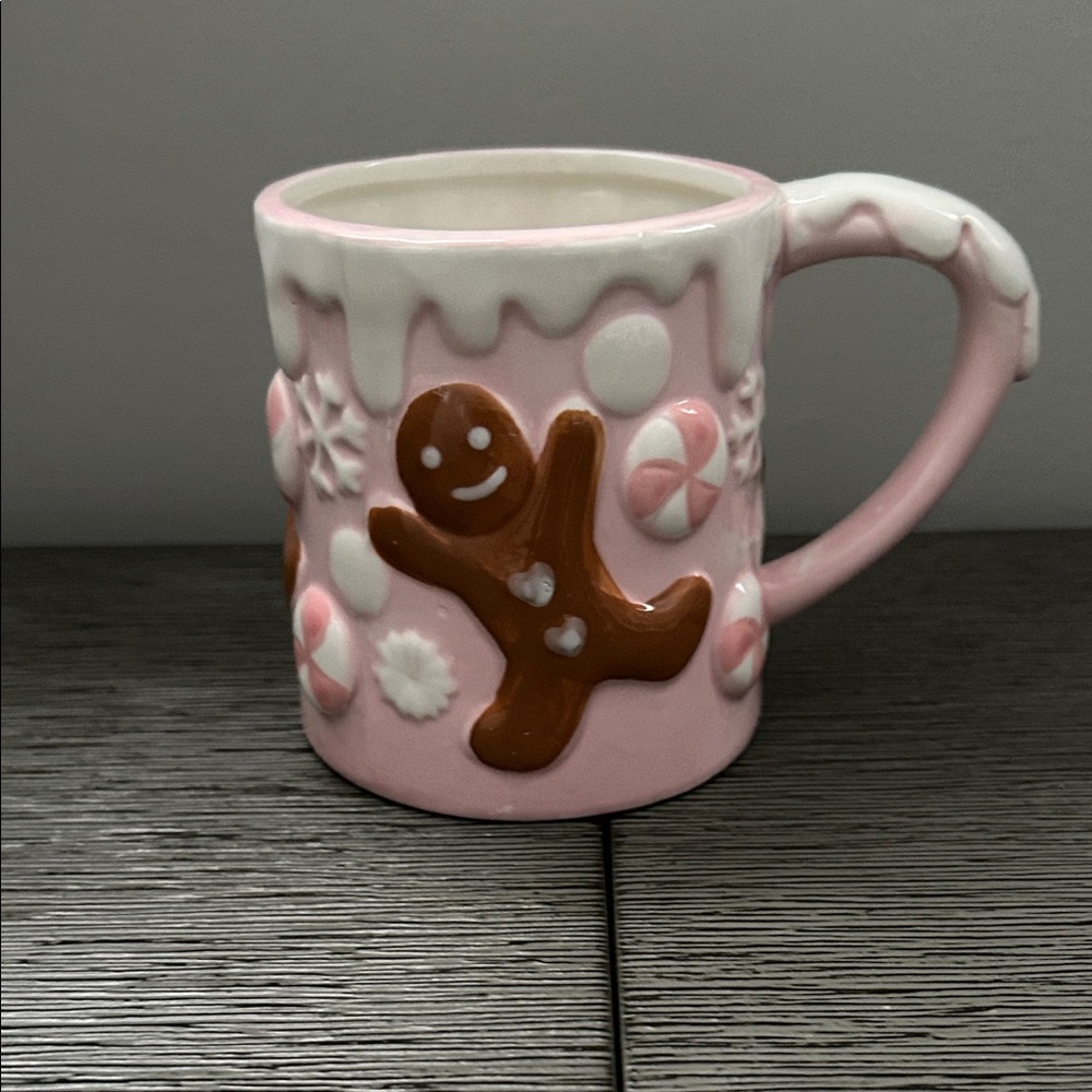 Pink Gingerbread Mug